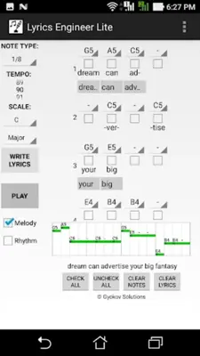 Lyrics Engineer Lite android App screenshot 2